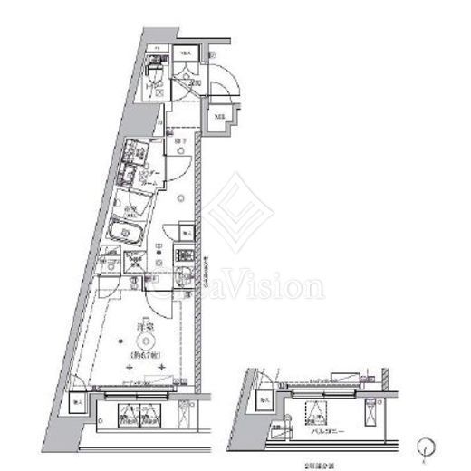 RELUXIA TERRACE横濱吉野町 (リルシアテラス横濱吉野町)　701号室　間取り