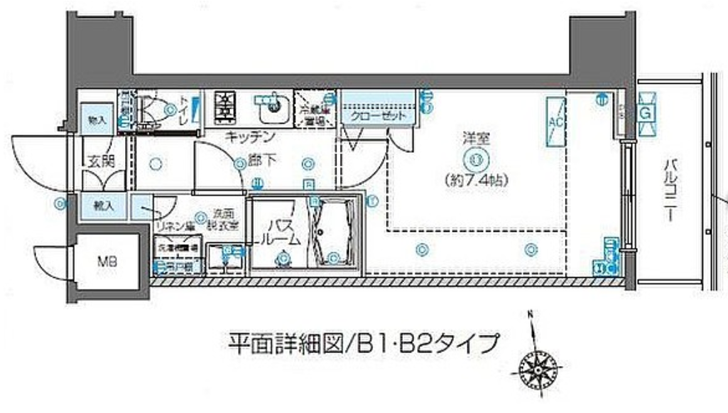 ZOOM東新宿　602号室　間取り