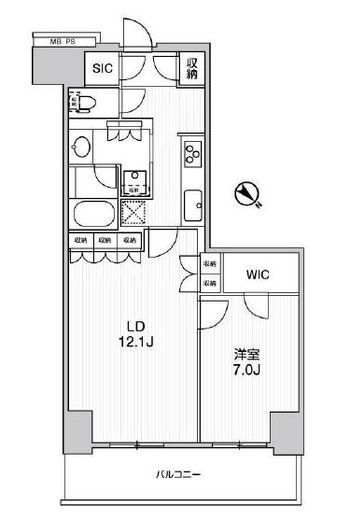 WORVE横浜伊勢佐木町　309号室　間取り