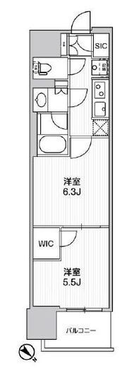 WORVE横浜伊勢佐木町　310号室　間取り