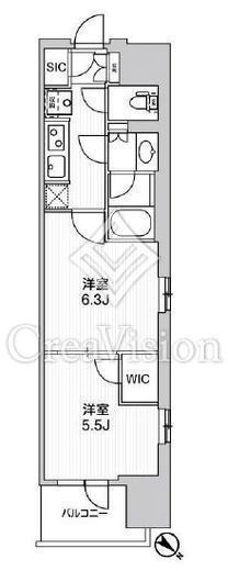 WORVE横浜伊勢佐木町　818号室　間取り