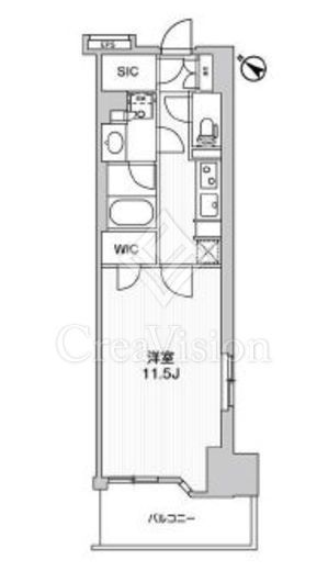 WORVE横浜伊勢佐木町　1007号室　間取り