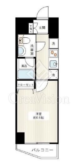 ジェノヴィア横浜関内Ⅱスカイガーデン　701号室　間取り
