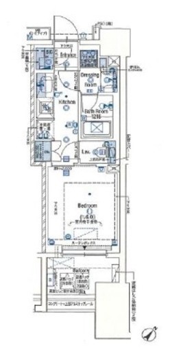 ネベル横浜関内　1004号室　間取り