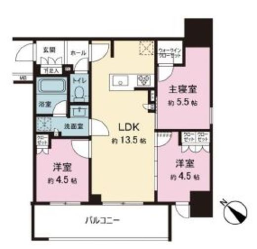 ネベル横浜関内　612号室　間取り