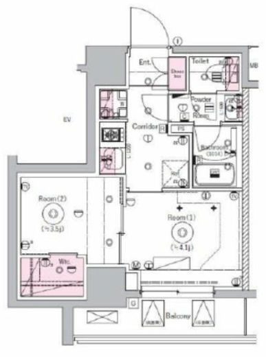 SYFORME YOKOHAMA-BANDOBASHI (シーフォルム横浜阪東橋)　501号室　間取り