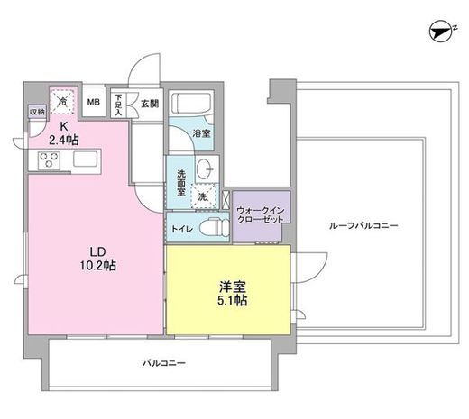 スタイリオ妙蓮寺Ⅱ　501号室　間取り
