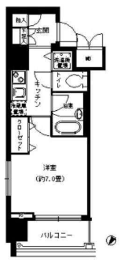 アストリア鶴見　401号室　間取り