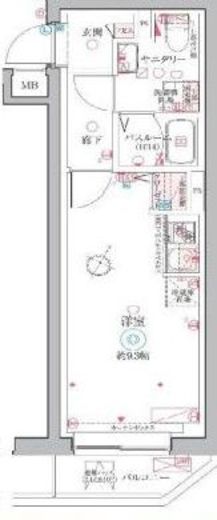 クレヴィスタ阪東橋　102号室　間取り