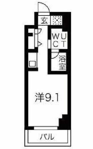 スパシエ東神奈川　1104号室　間取り