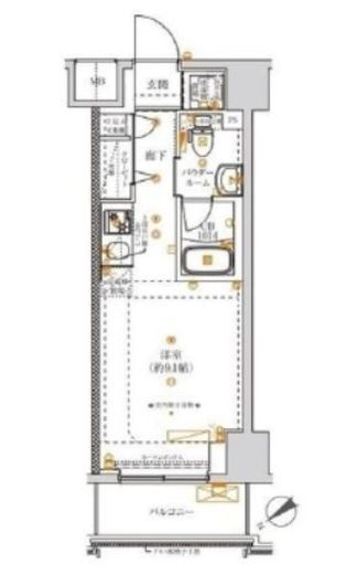 スパシエ東神奈川　506号室　間取り