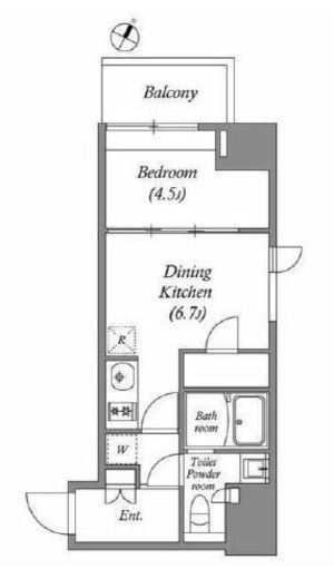 ラクレイス横濱関内　712号室　間取り