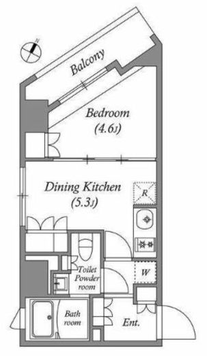 ラクレイス横濱関内　801号室　間取り