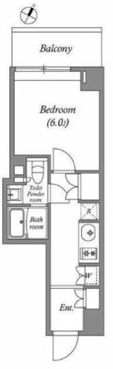 ラクレイス横濱関内　908号室　間取り