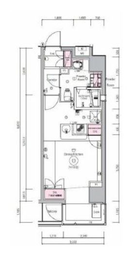 NIKKEIMARKS　303号室　間取り