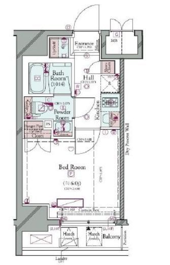 コンシェリア横濱関内　202号室　間取り