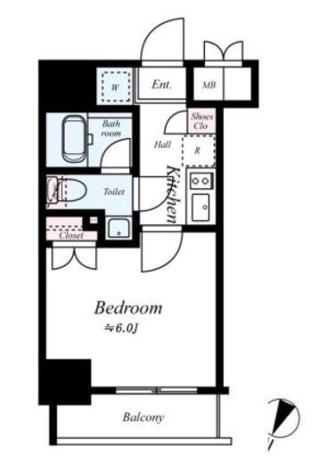 コンシェリア横濱関内　305号室　間取り