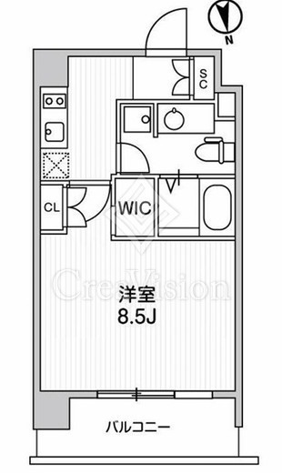 アーデン麻布十番　802号室　間取り