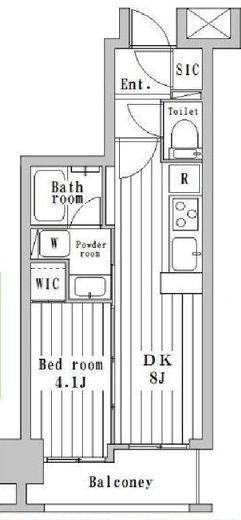 グローベルザ・ソニア横浜　805号室　間取り