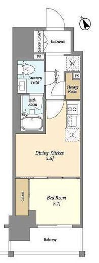 テラス横浜鶴見　311号室　間取り