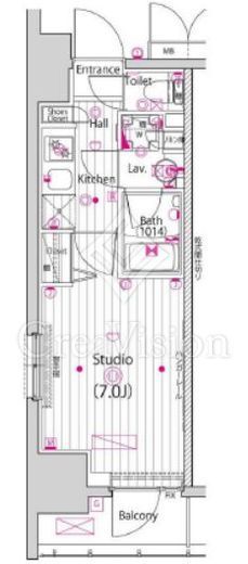 ガーラ・リバーサイド横濱南　612号室　間取り