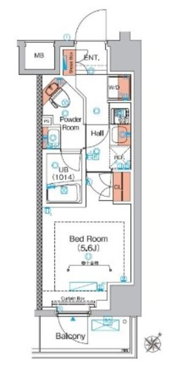 エストゥルース横浜蒔田　704号室　間取り