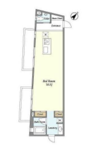 コージーコート中目黒　301号室　間取り