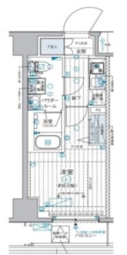 GENOVIA西横浜 (ジェノヴィア西横浜)　417号室　間取り