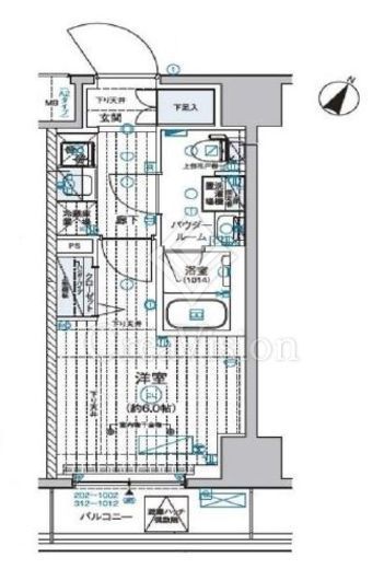 GENOVIA西横浜 (ジェノヴィア西横浜)　502号室　間取り