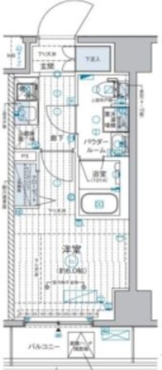 GENOVIA西横浜 (ジェノヴィア西横浜)　706号室　間取り
