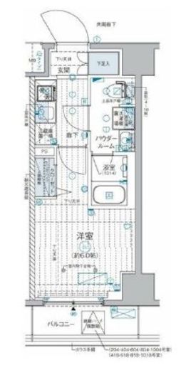 GENOVIA西横浜 (ジェノヴィア西横浜)　907号室　間取り