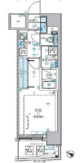 ベルシード横濱大通り公園　808号室　間取り