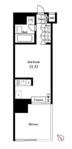 イプセ学芸大学　101号室　間取り