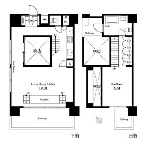 イプセ学芸大学　701号室　間取り