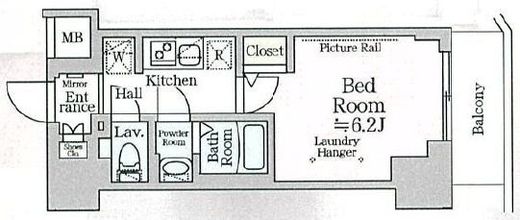 ルフレプレミアム横浜リーヴァ　204号室　間取り