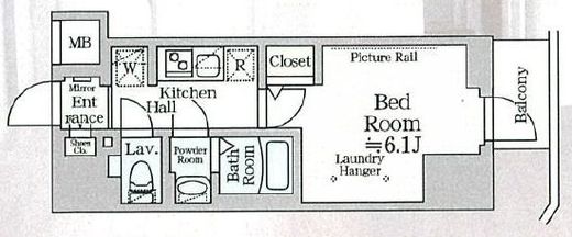 ルフレプレミアム横浜リーヴァ　402号室　間取り