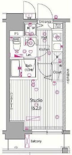 ガーラ・ヴィスタ横濱西口　603号室　間取り