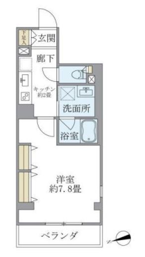 ブリスたまプラーザ　301号室　間取り