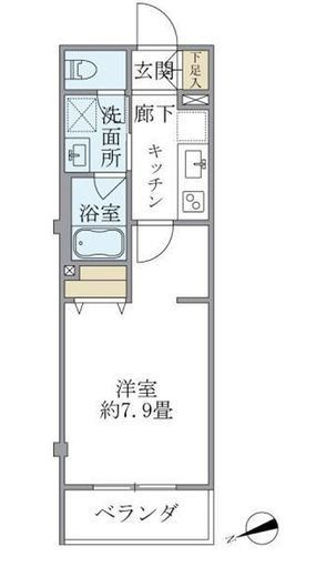ブリスたまプラーザ　302号室　間取り