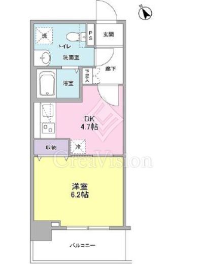 メルベイユヨコハマ　501号室　間取り