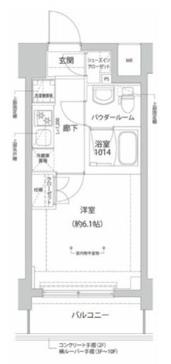 RELUXIA横濱反町 (リルシア横濱反町)　1005号室　間取り