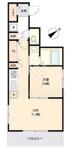 オープレ鶴見　402号室　間取り