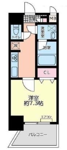 ウェルカーサ横浜中央　205号室　間取り