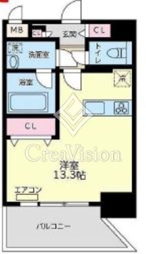 ウェルカーサ横浜中央　703号室　間取り