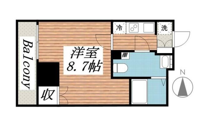プラーズタワー東新宿　903号室　間取り