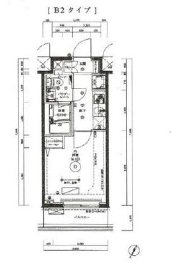 グロース西横浜　302号室　間取り