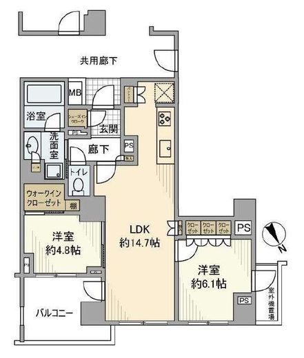 プラウド恵比寿　317号室　間取り