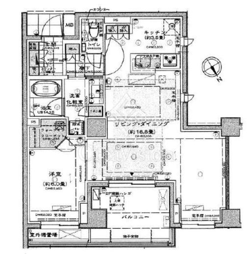 プラウド恵比寿　2F5号室　間取り