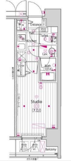 ガーラ横濱関内グランドステージ　814号室　間取り