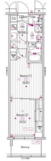 ガーラ横濱関内グランドステージ　902号室　間取り